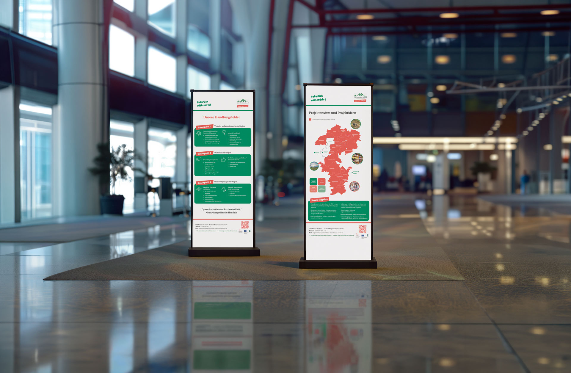 LAG Märkische Seen — Roll-Up Design